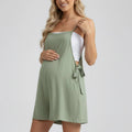 Sage Side Tie Romper with Adjustable Straps