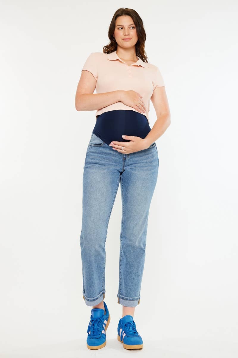 Kan Can Boyfriend Fit Medium Wash Denim
