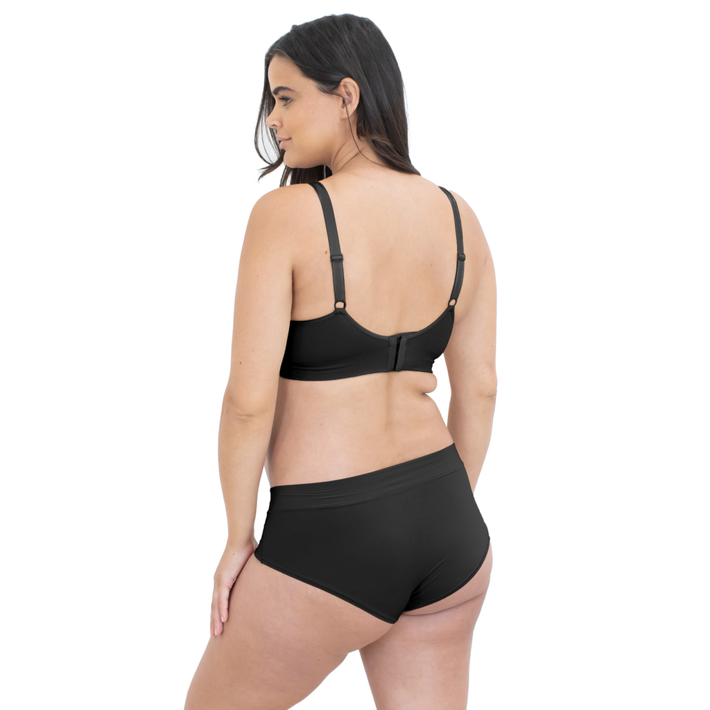 Black Brief Grow with Me Maternity & Postpartum Panty