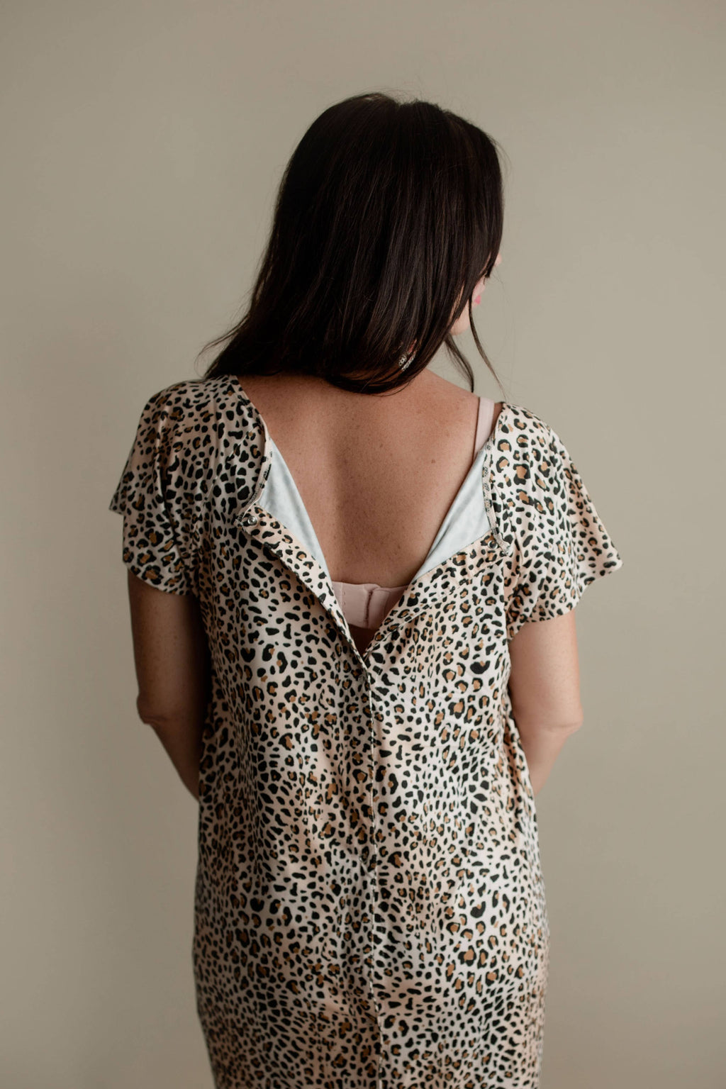 Leopard Labor ~ Delivery ~ Nursing Gown