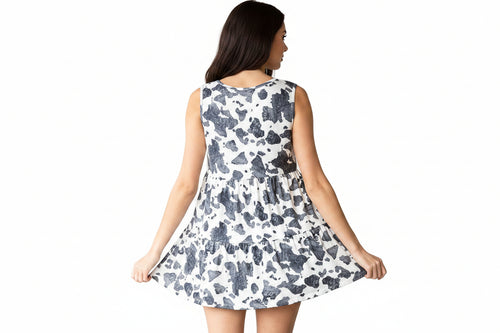Animal Print Tiered Top