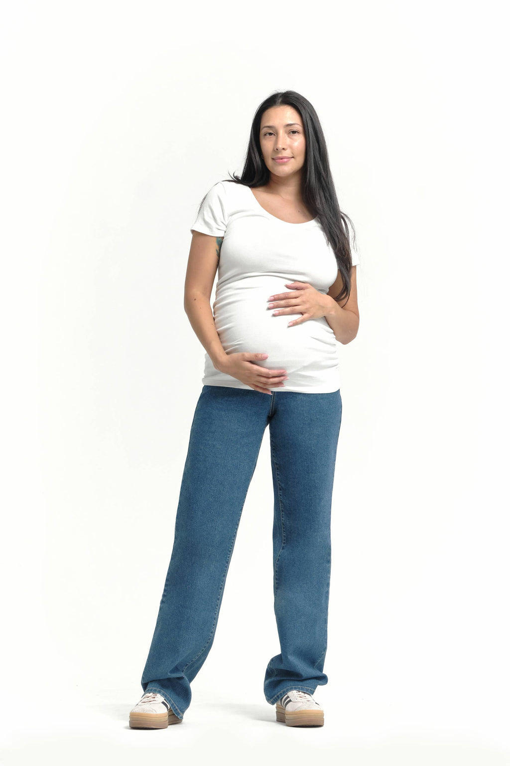 1822 DENIM 34" Baggy Straight leg Jean in Iman
