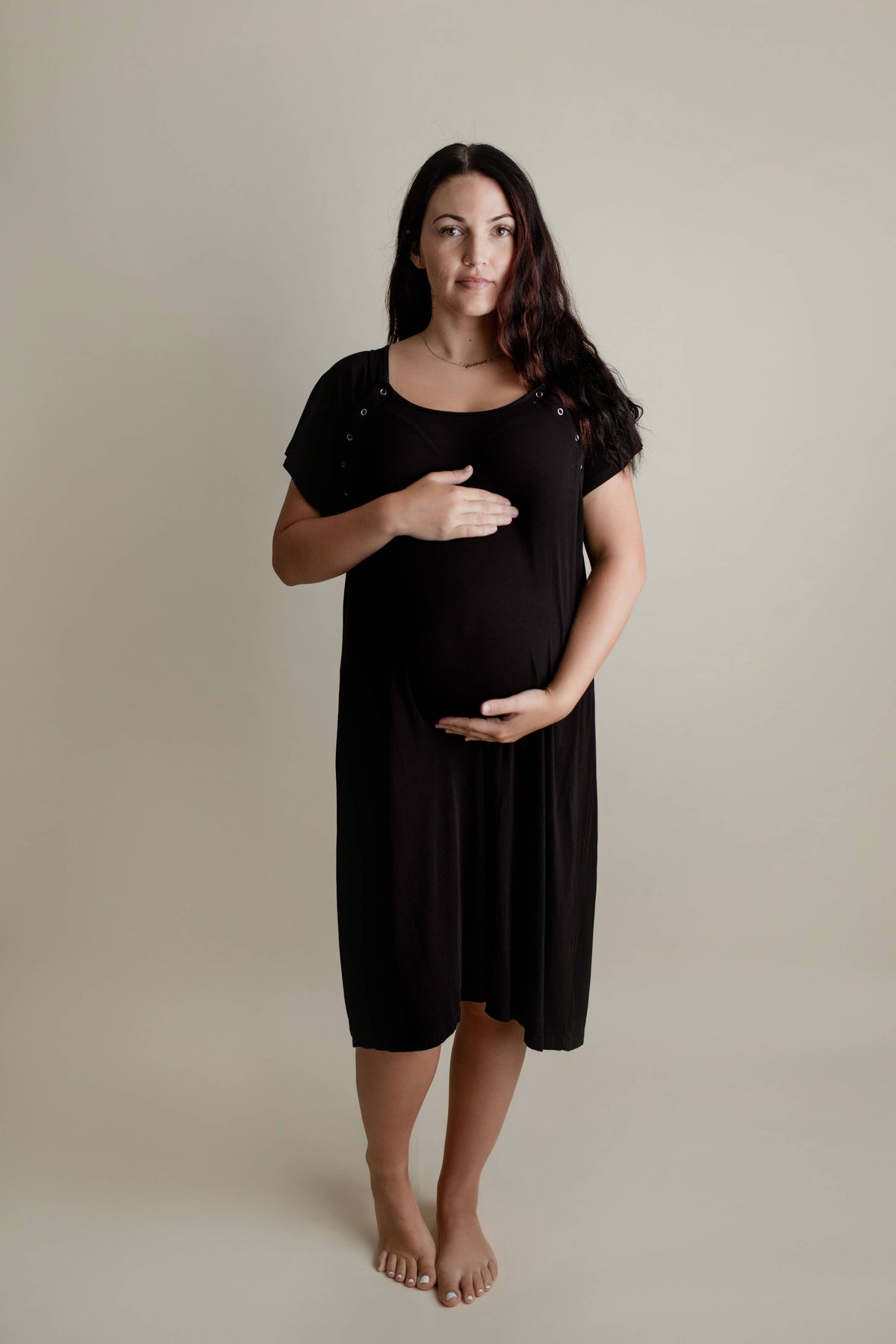 Black Labor ~ Delivery ~ Nursing Gown