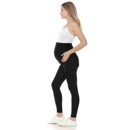 Black Elastic Waist Band Maternity Jeggings