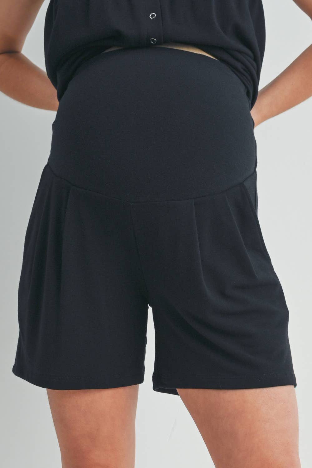 Black French Terry Lounge Short