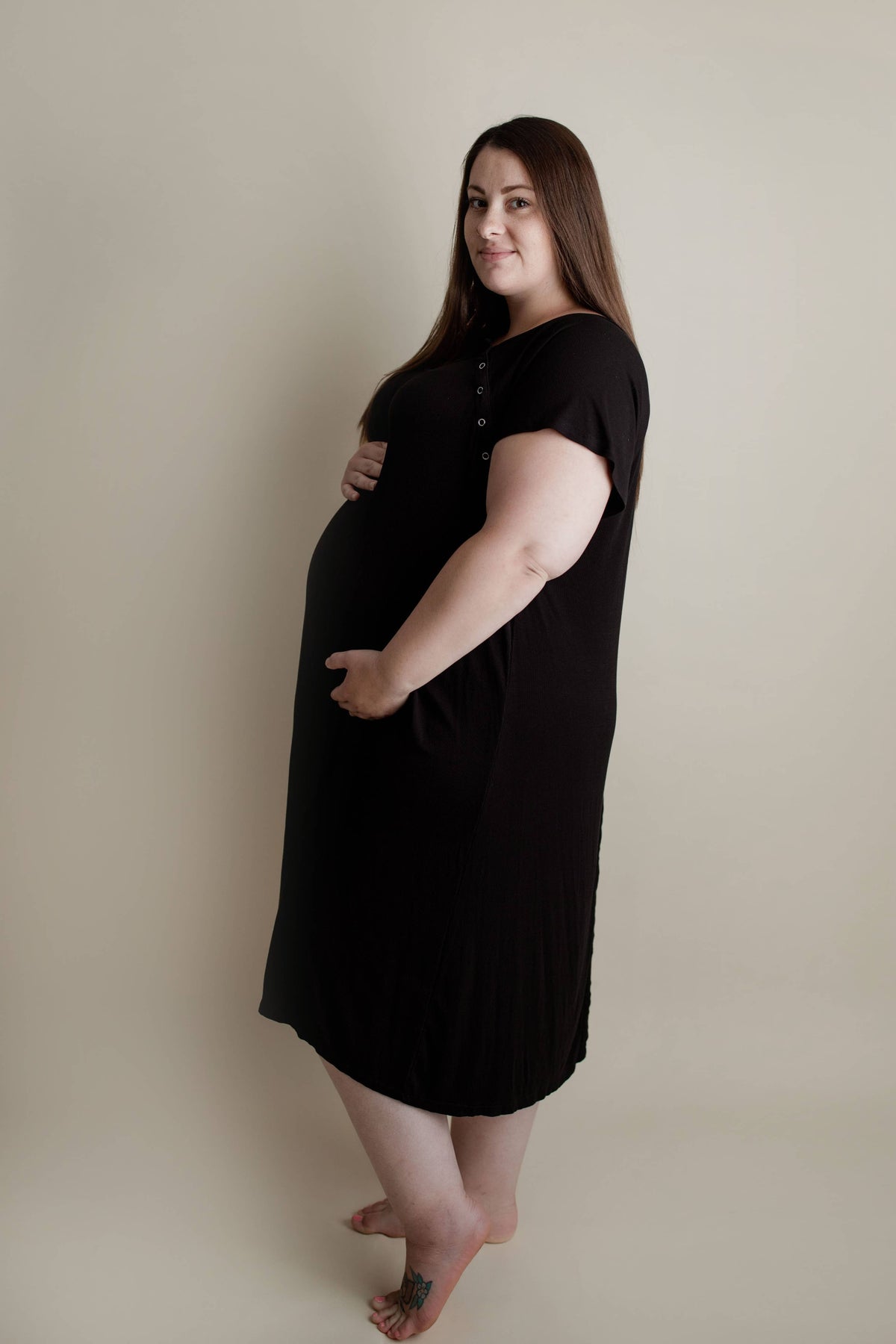 Black Labor ~ Delivery ~ Nursing Gown