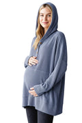 Urban Ribbed Hoodie with Buttons *Breastfeeding Friendly*