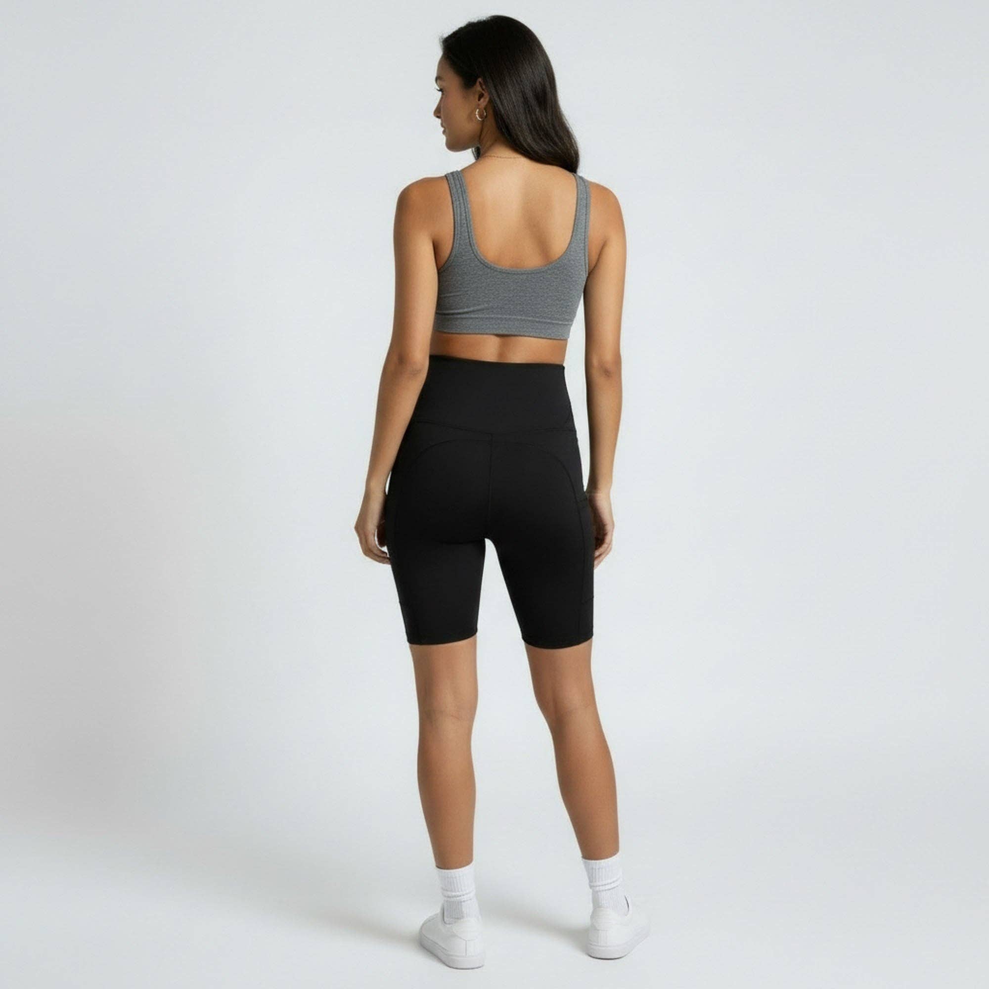 Black Maternity Bike Shorts