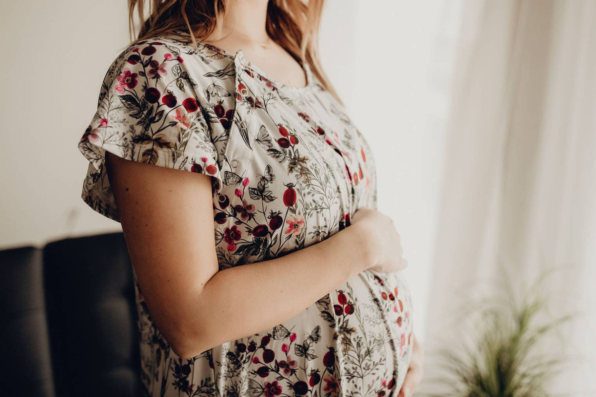 Floral Labor ~ Delivery ~ Nursing Gown