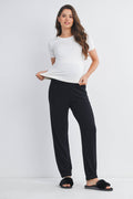 Black Over the Belly Maternity Lounge Pants