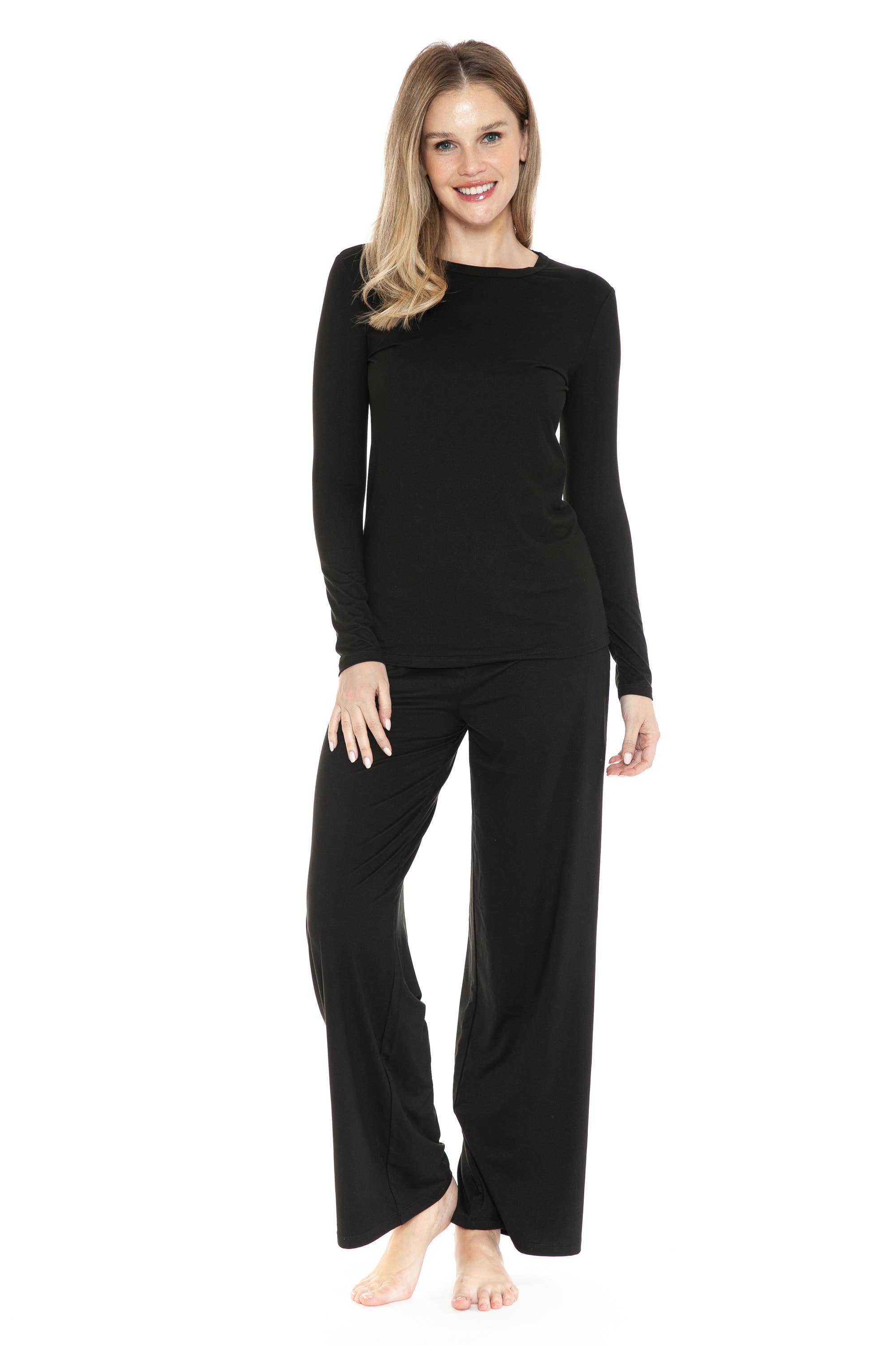 Black Buttery Soft Lounge Set