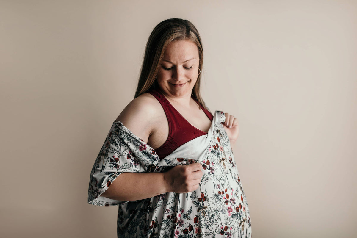 Floral Labor ~ Delivery ~ Nursing Gown