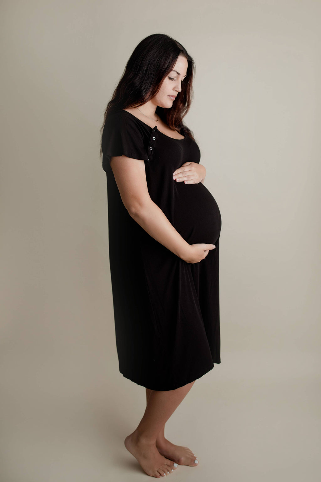 Black Labor ~ Delivery ~ Nursing Gown