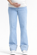 1822 DENIM Roll Cuff Straight Leg Jean in Odelle