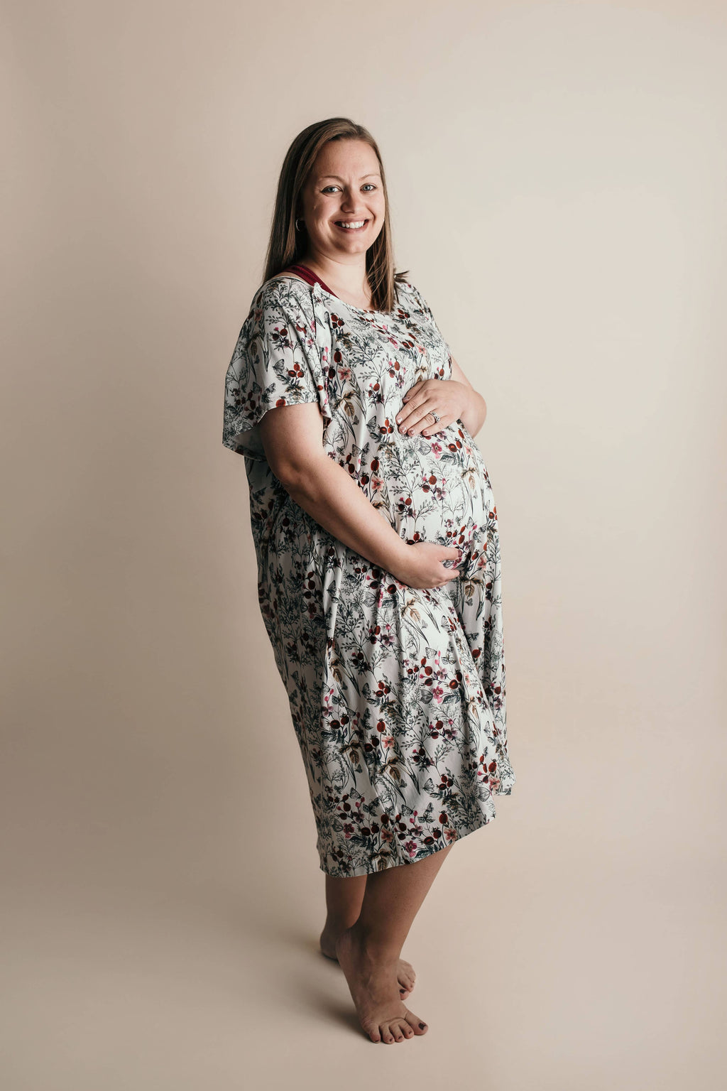 Floral Labor ~ Delivery ~ Nursing Gown