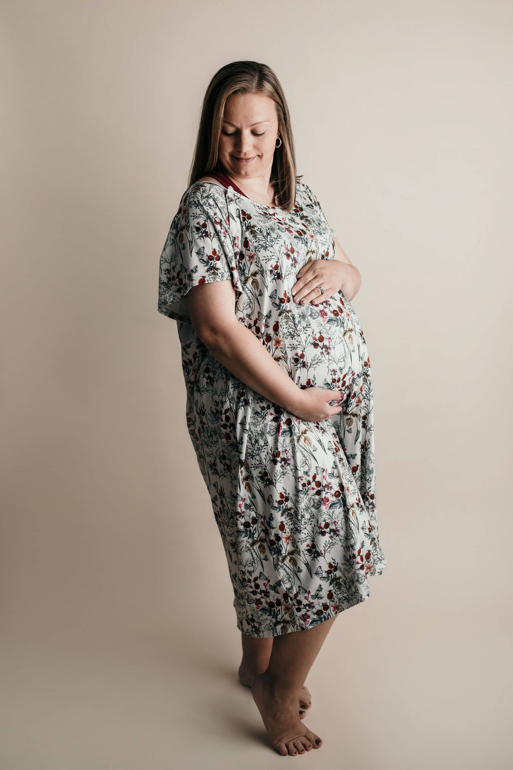 Floral Labor ~ Delivery ~ Nursing Gown
