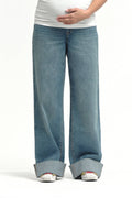 1822 DENIM Roll Cuff Wide Leg Jean w Tall Bellyband in Willa