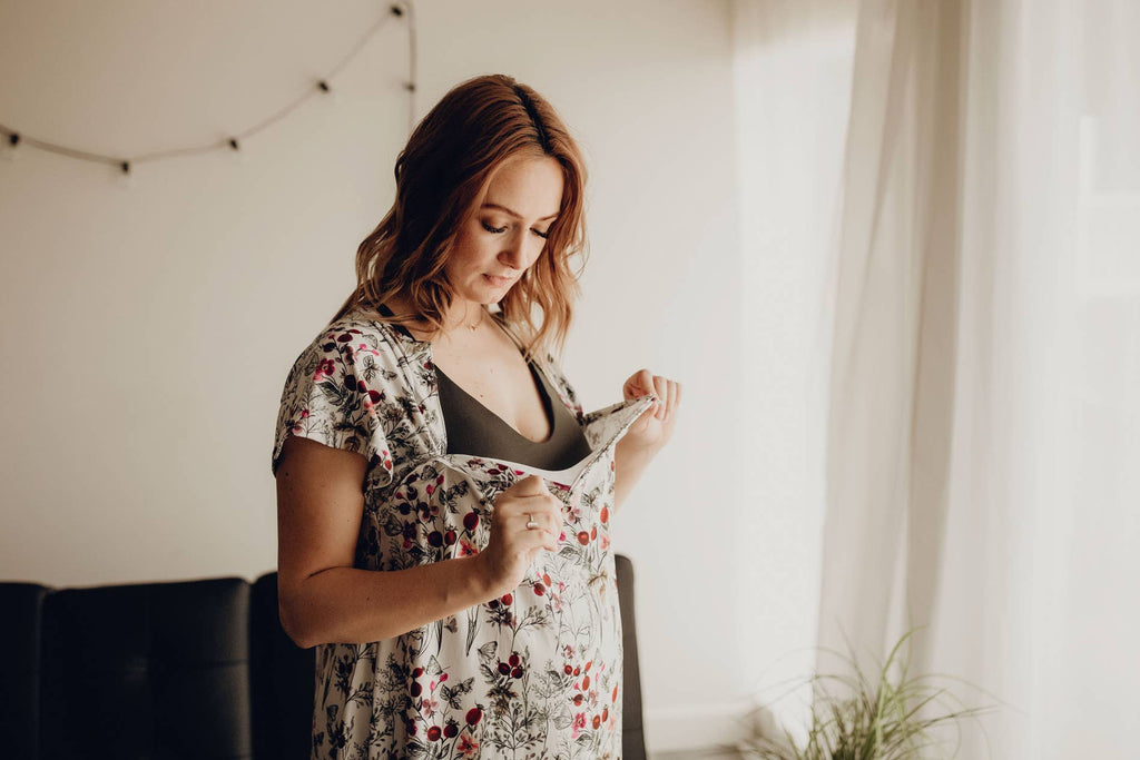 Floral Labor ~ Delivery ~ Nursing Gown