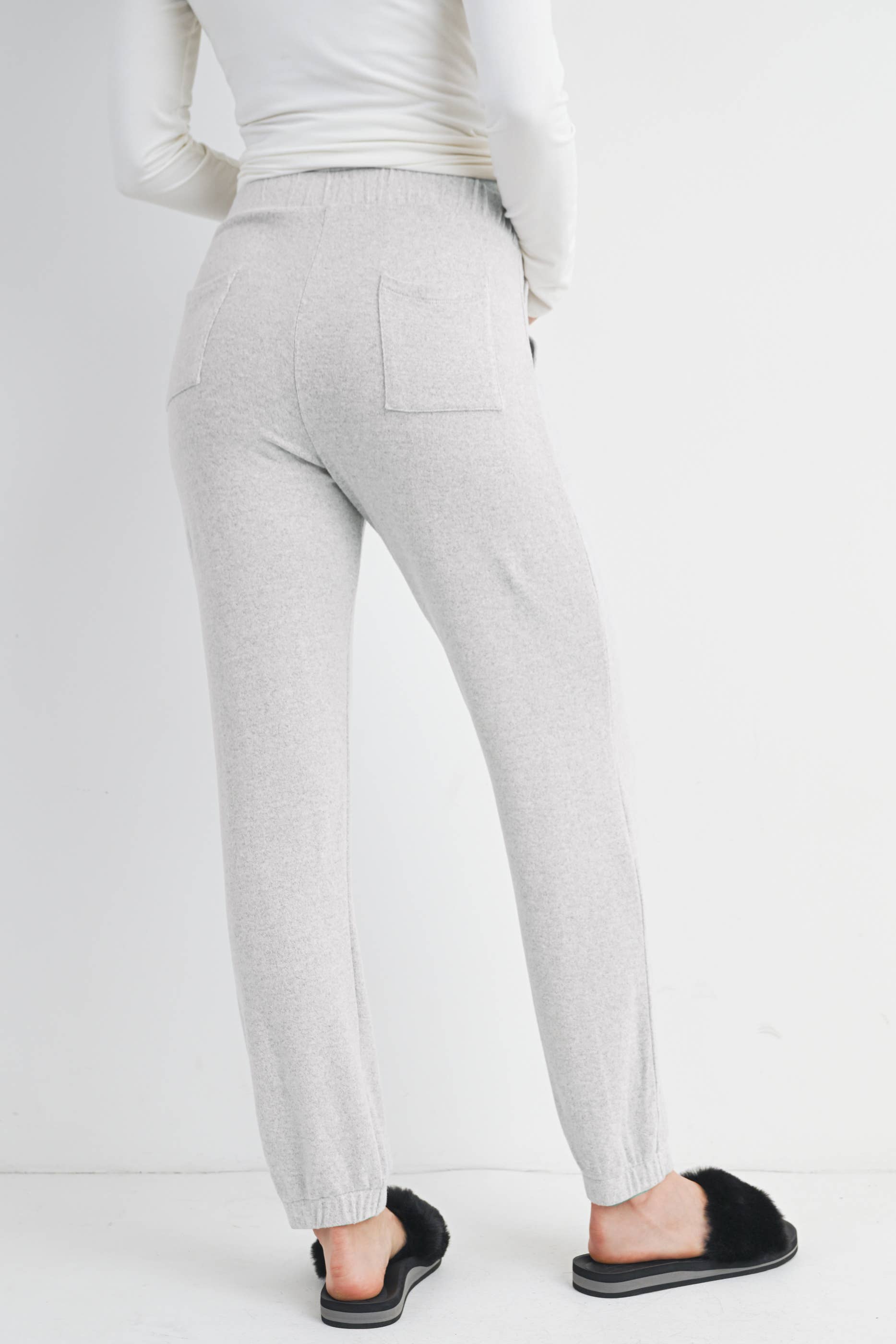 Light Grey Over the Belly Maternity Lounge Pants
