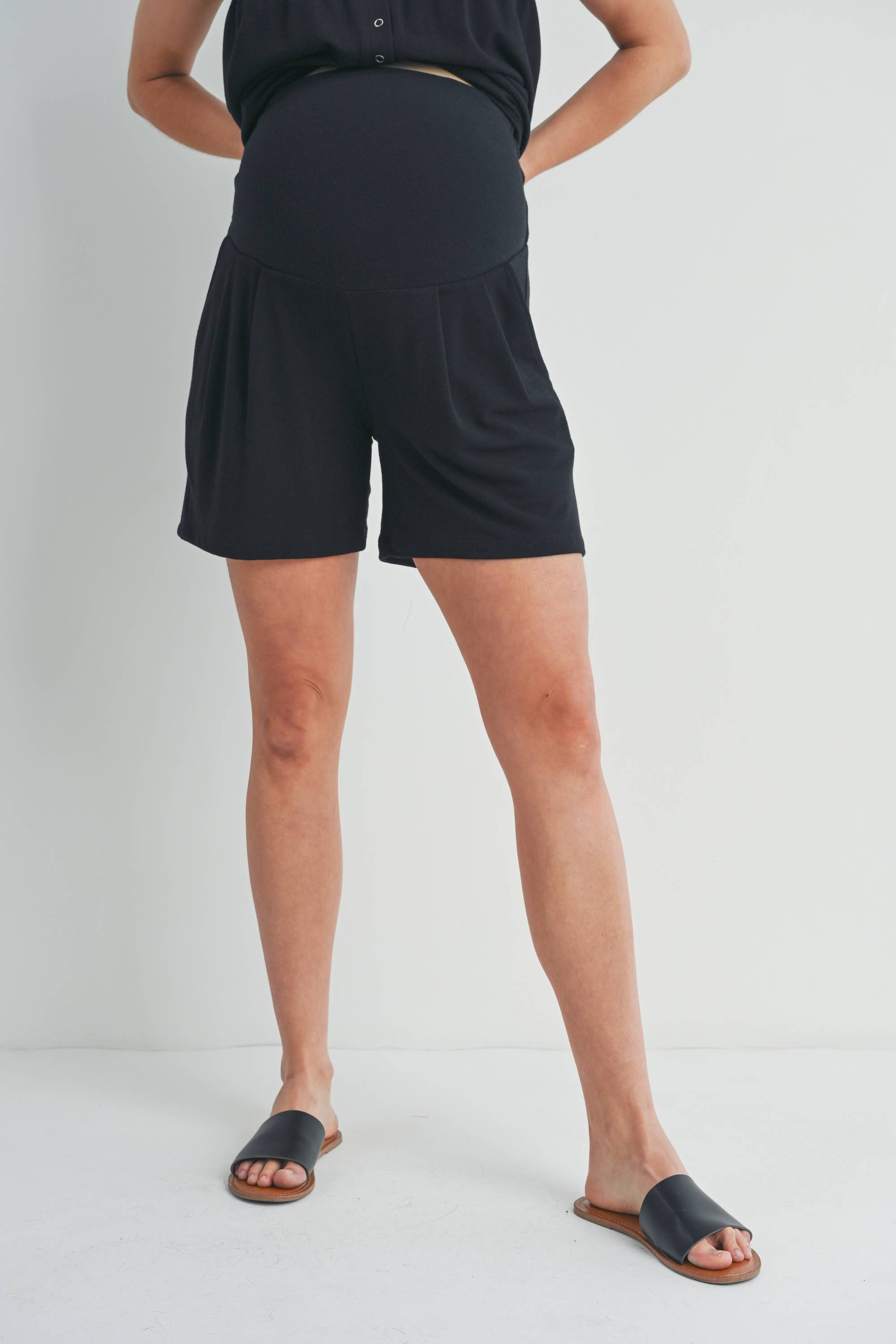 Black French Terry Lounge Short