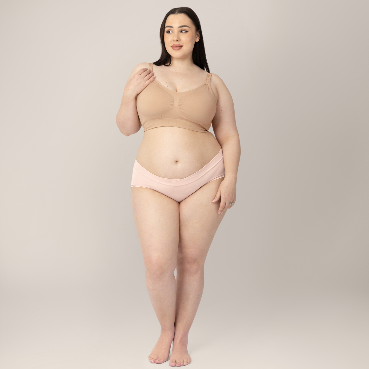 Black Hipster Grow with Me Maternity & Postpartum Panty