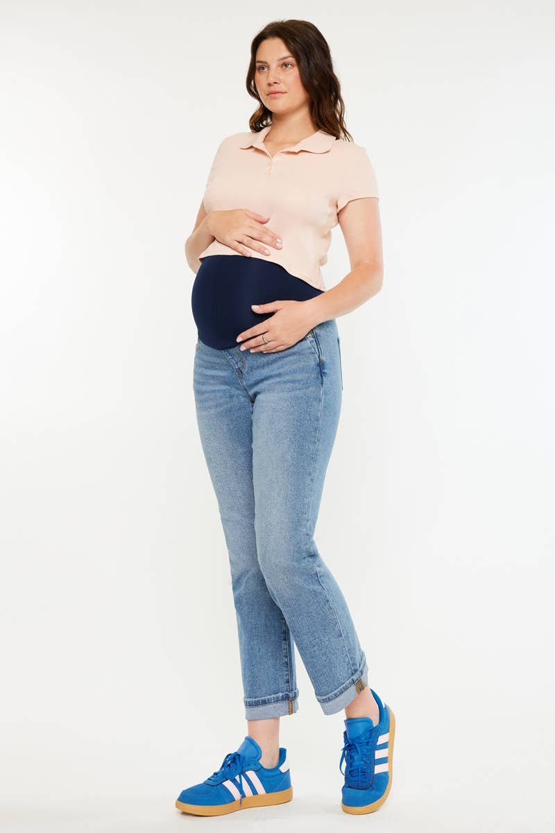 Kan Can Boyfriend Fit Medium Wash Denim