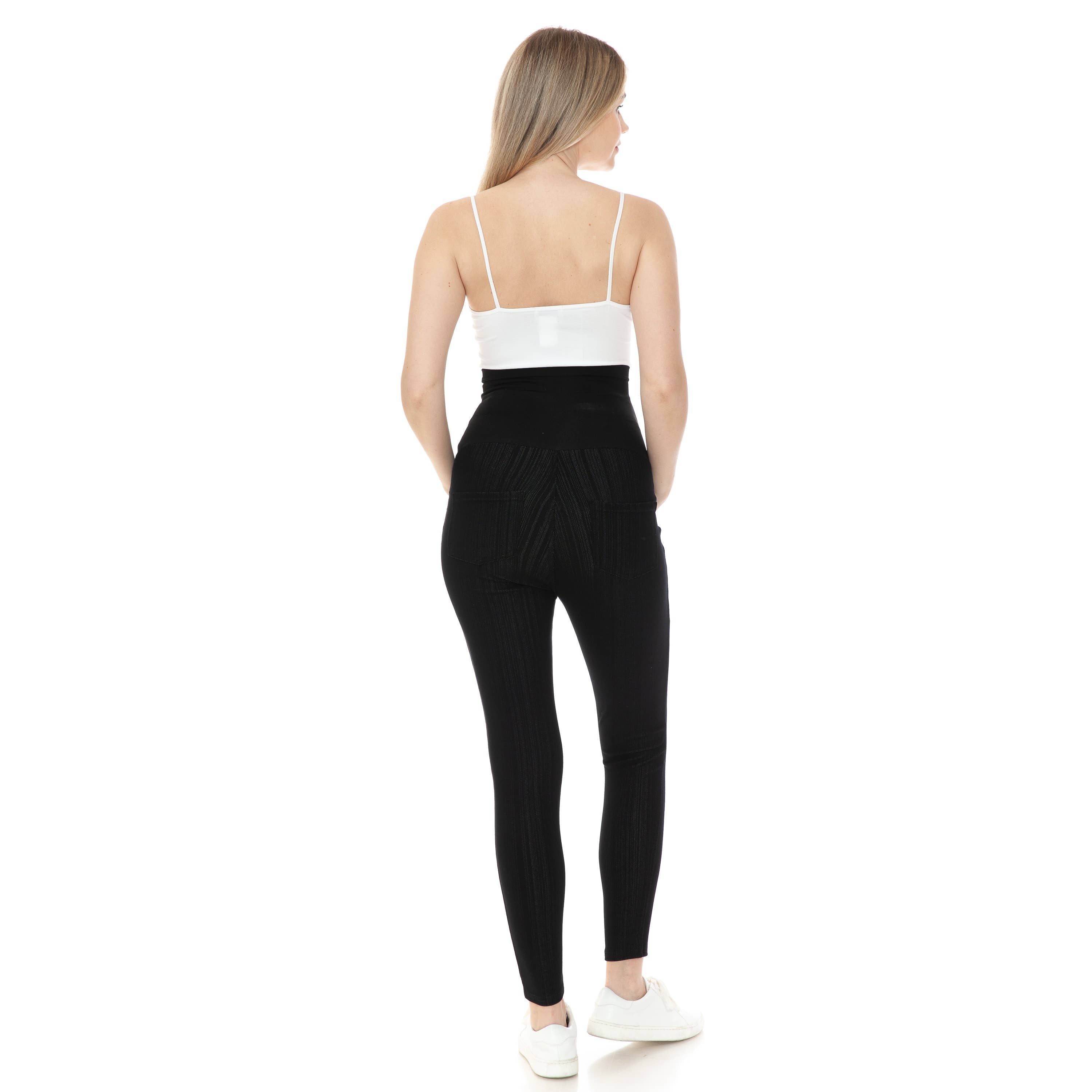 Charcoal Elastic Waist Band  Maternity Jeggings