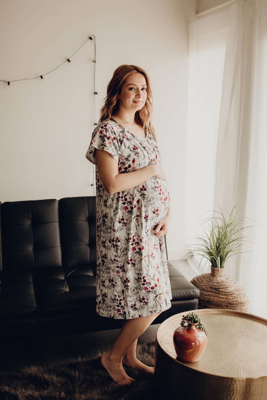 Floral Labor ~ Delivery ~ Nursing Gown