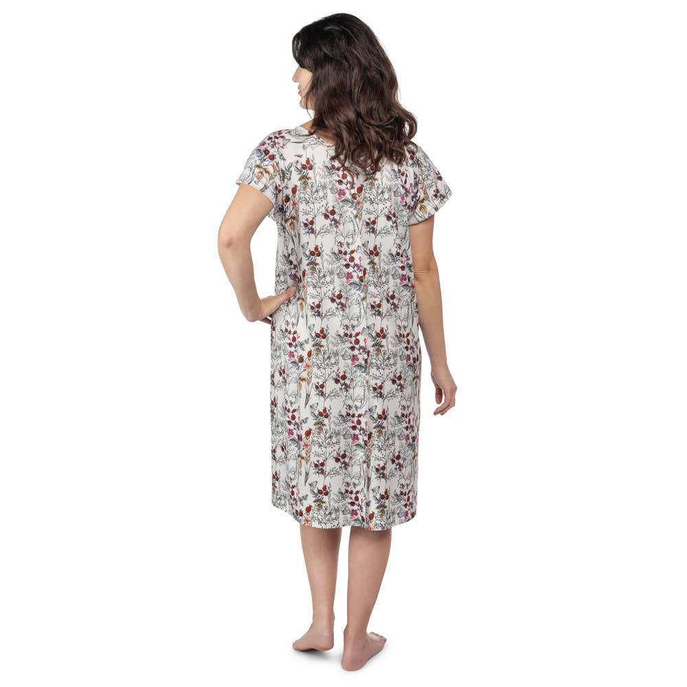 Floral Labor ~ Delivery ~ Nursing Gown