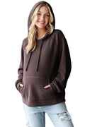 Brown Urban Ribbed Hoodie