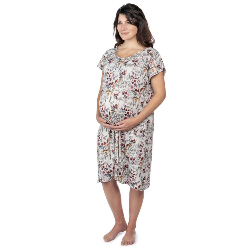 Floral Labor ~ Delivery ~ Nursing Gown