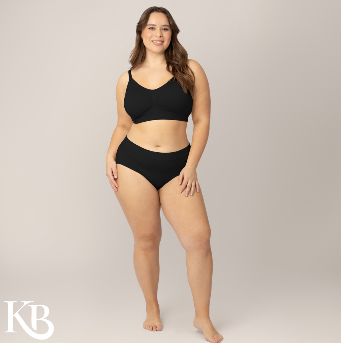 Black Brief Grow with Me Maternity & Postpartum Panty
