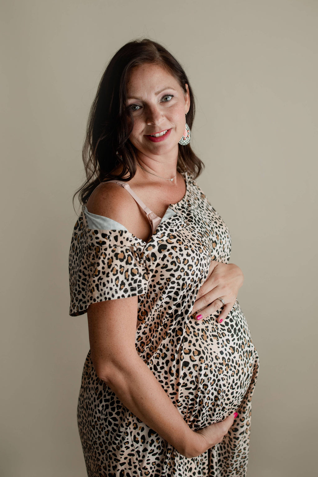 Leopard Labor ~ Delivery ~ Nursing Gown