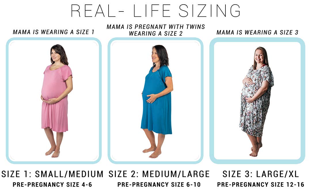 Black Labor ~ Delivery ~ Nursing Gown