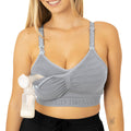 Grey KB Super Busty Sublime® Hands-Free Pumping & Nursing Bra