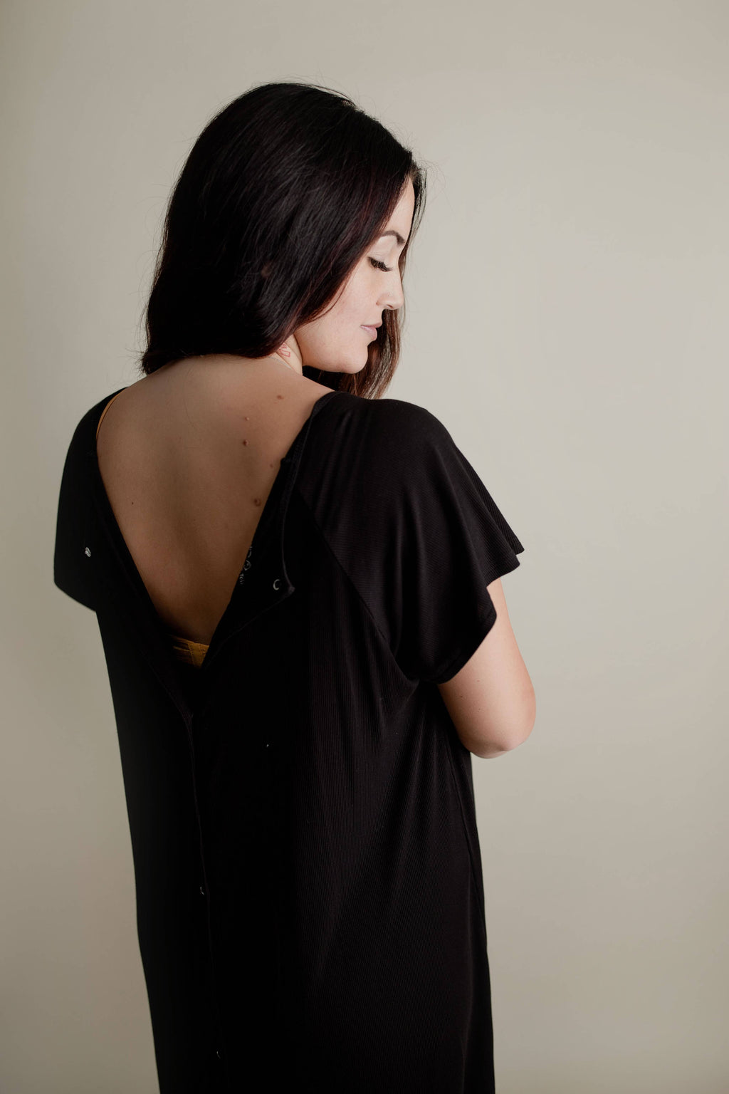 Black Labor ~ Delivery ~ Nursing Gown