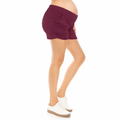 Burgundy Buttery Soft High Waist Harem Shorts