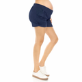 Navy Buttery Soft High Waist Harem Shorts