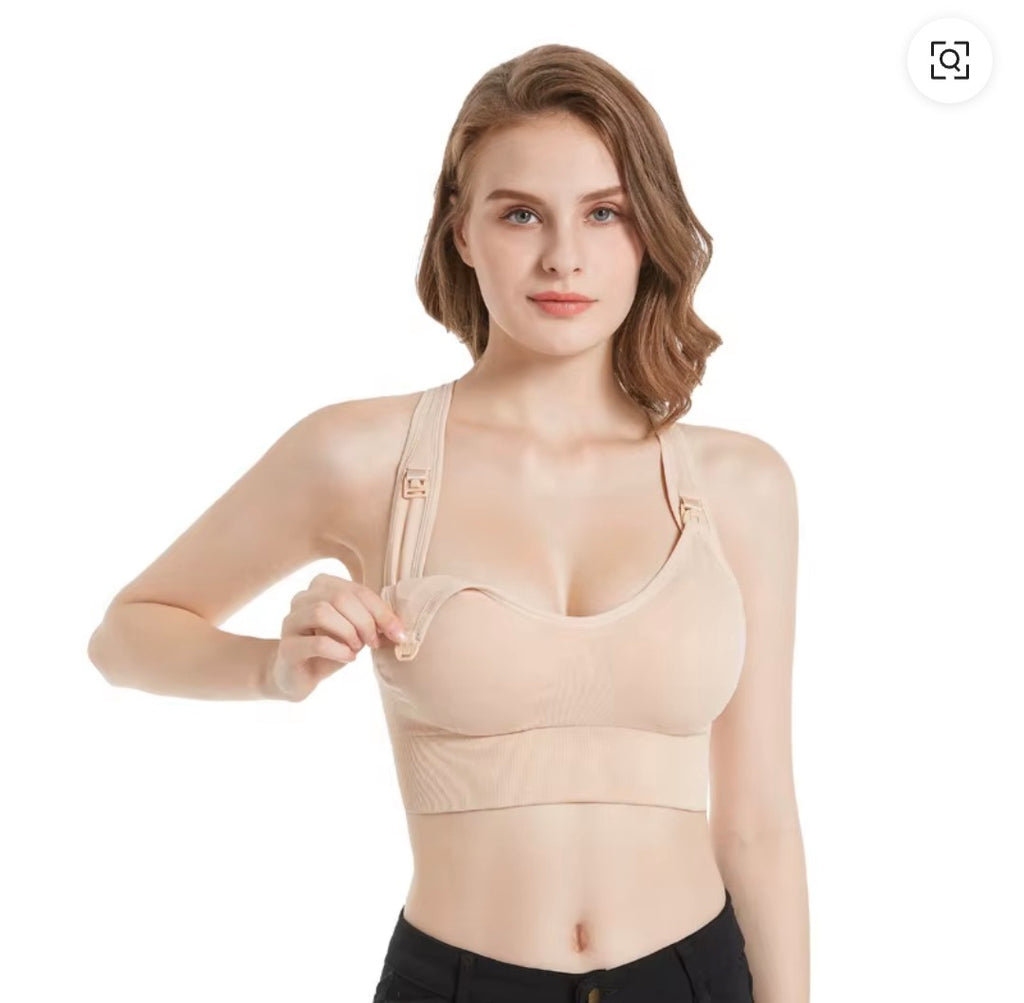 Nude Seamless RacerBack Sports Bra