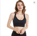 Black Seamless RacerBack Sports Bra