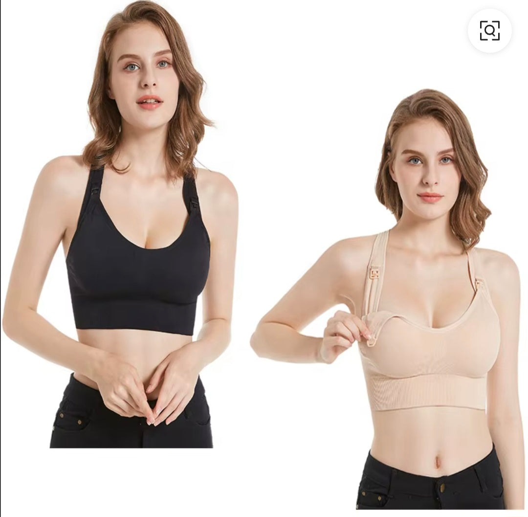 Nude Seamless RacerBack Sports Bra