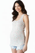 Pink Floral Tank Top