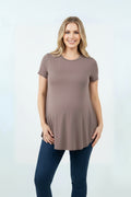 Mocha Loose Flowy Tee (S-3XL)