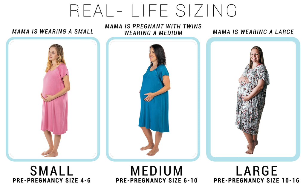 Floral Labor ~ Delivery ~ Nursing Gown