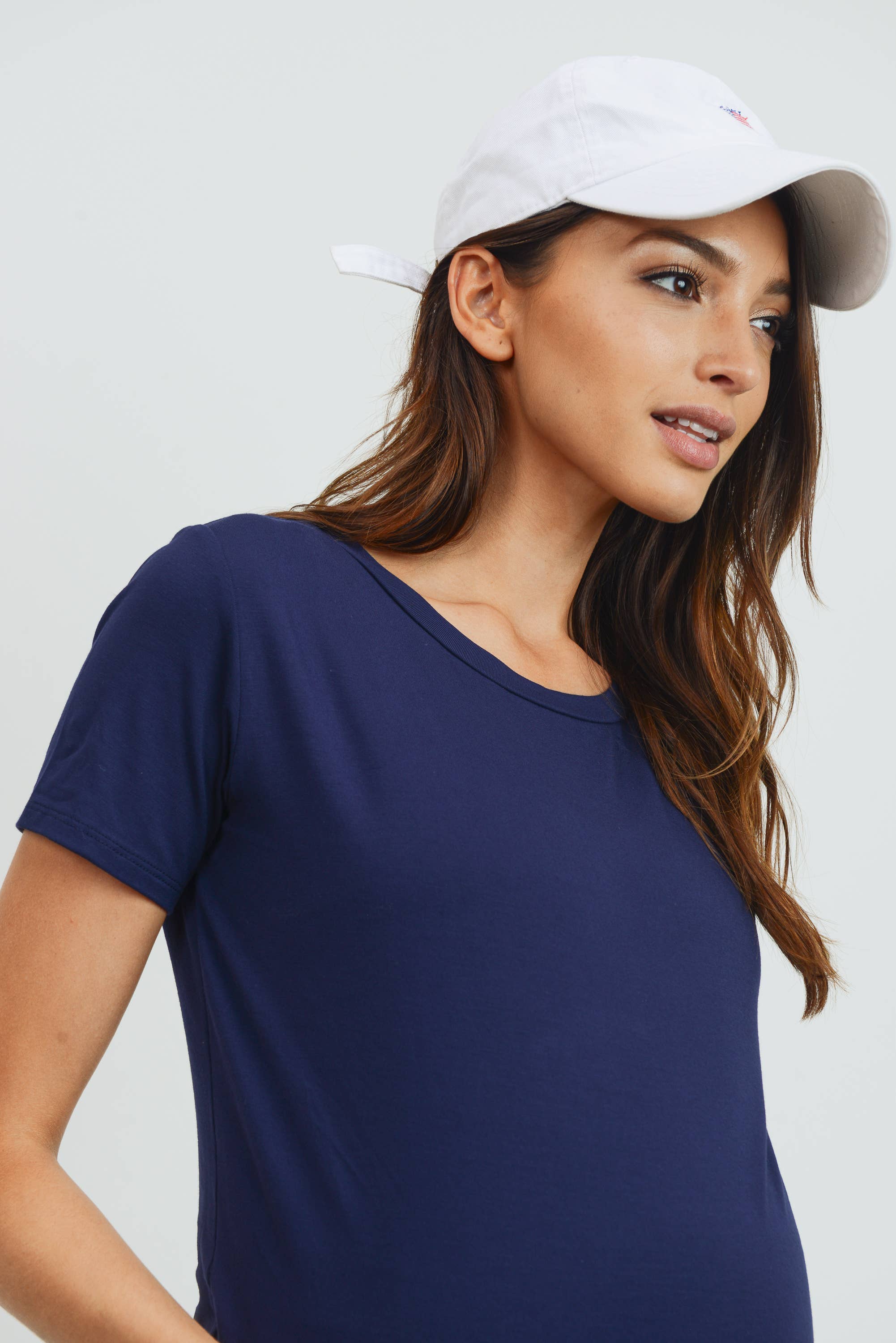 White Basic Crew Neck T-Shirt