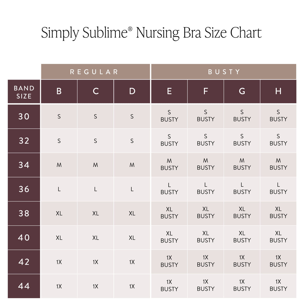 Black Busty Sublime® Low Impact Nursing & Maternity Sports Bra