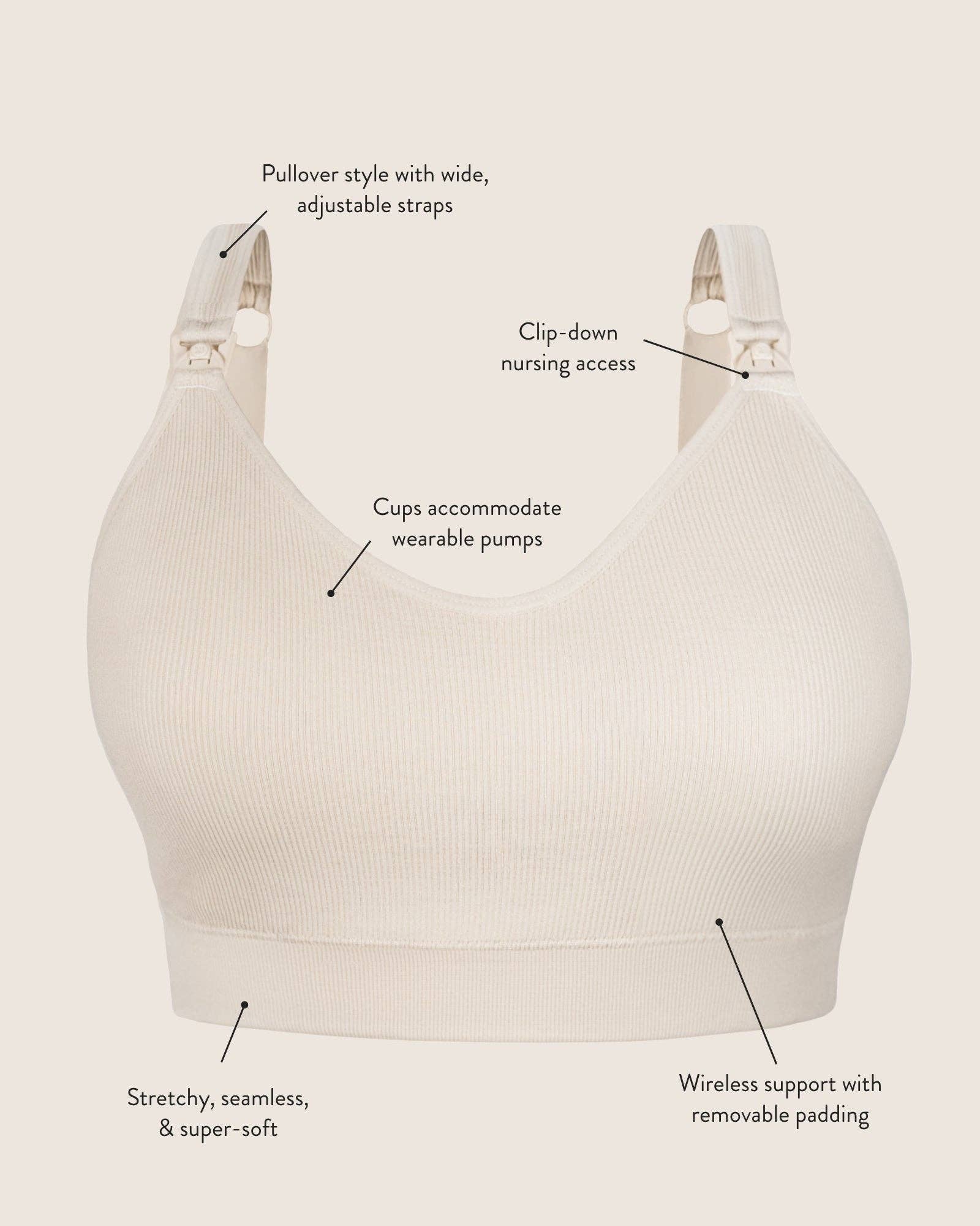 Mia Maternity & Nursing  Bra Black Busty