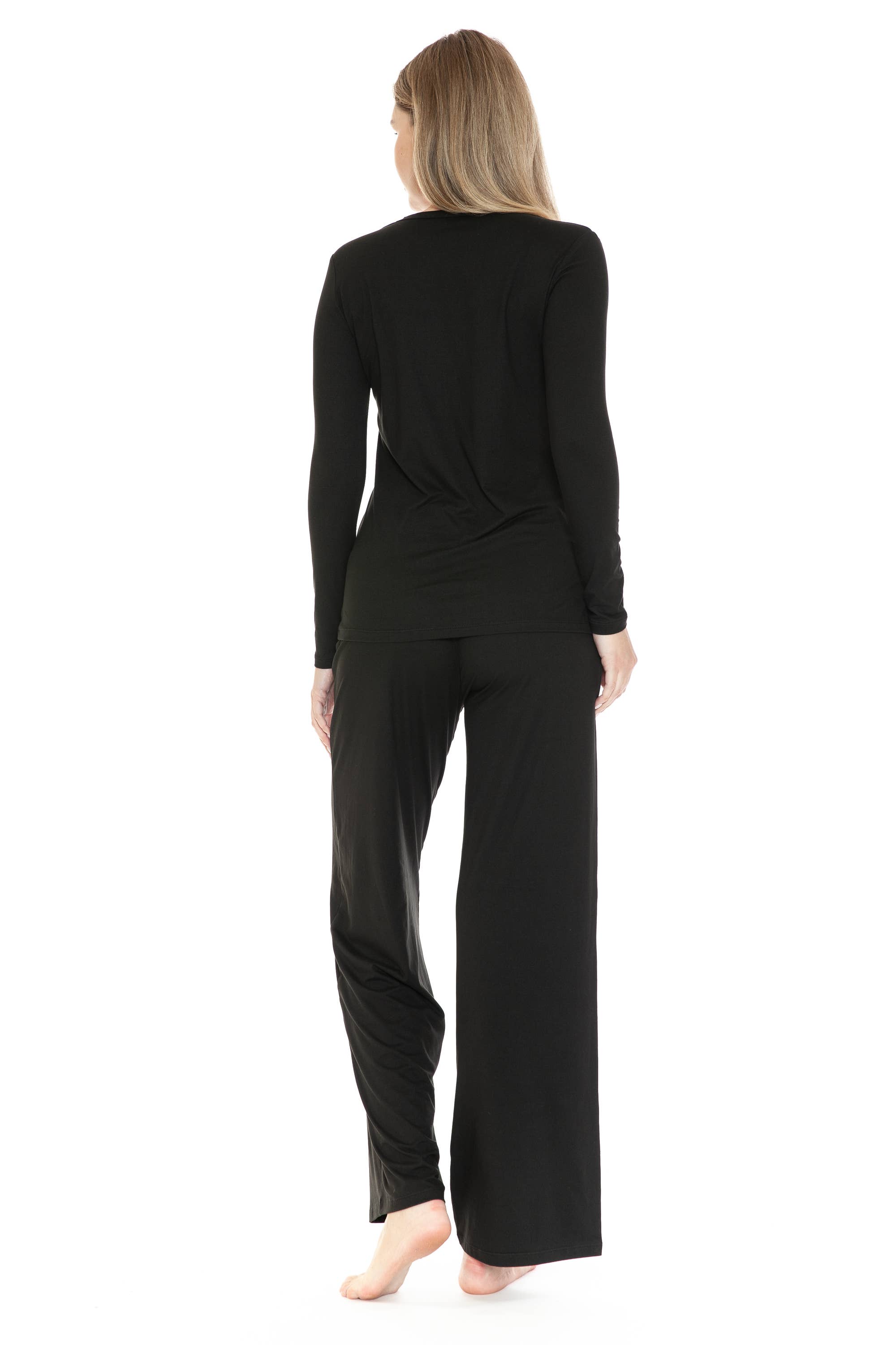 Black Buttery Soft Lounge Set