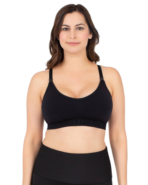 Black Busty Sublime® Low Impact Nursing & Maternity Sports Bra