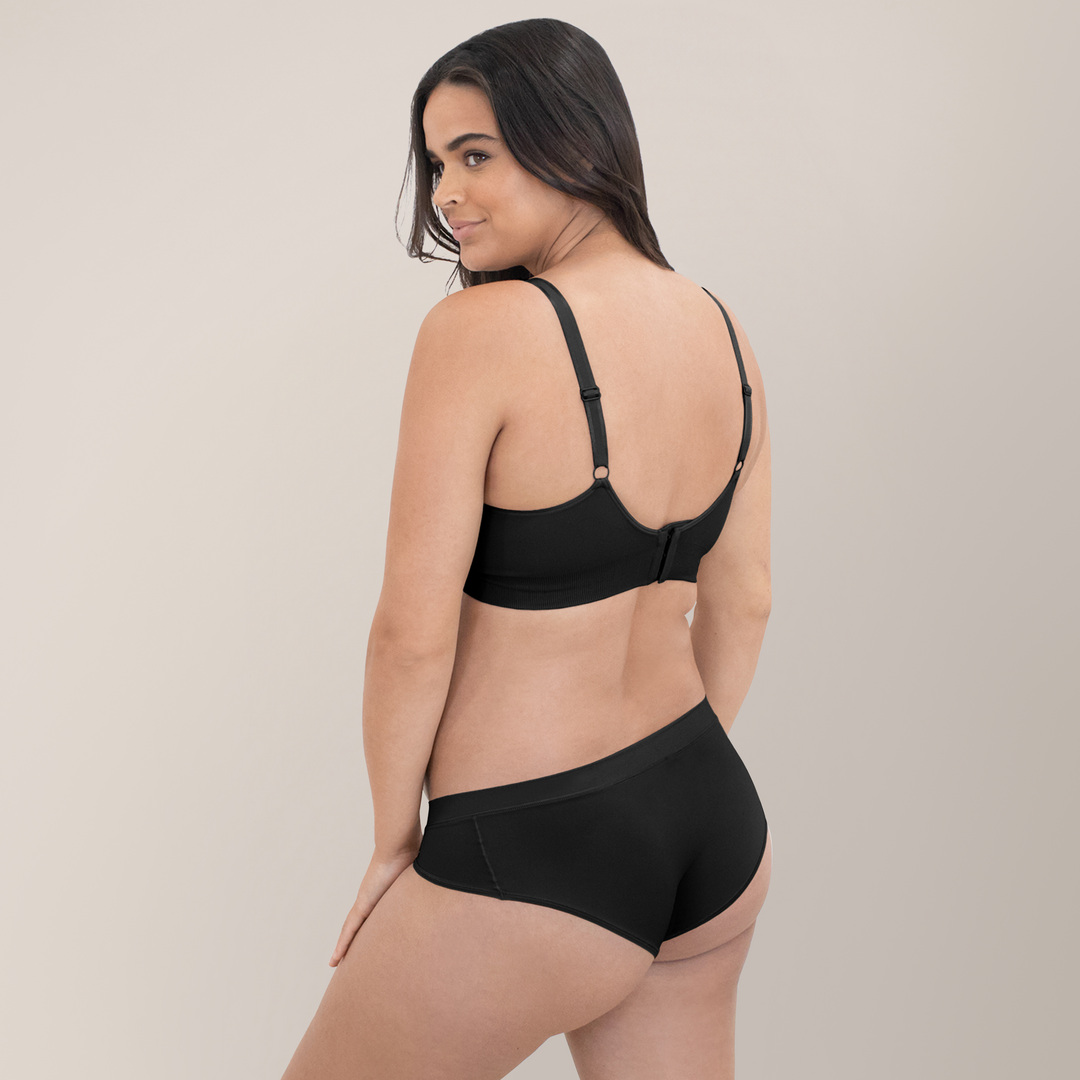 Black Hipster Grow with Me Maternity & Postpartum Panty
